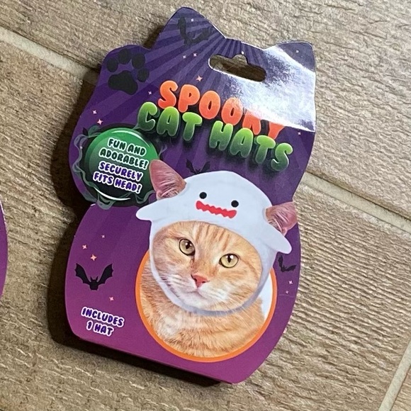 Spooky Set of Cat Hats Ghost Witch Devil - Picture 2 of 12
